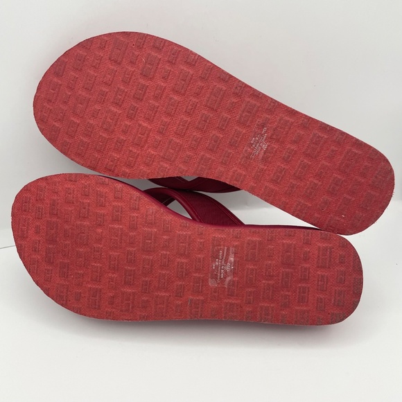 TOMMY HILFIGER Rumia red flip-flop women's sandals Size 6M - Picture 6 of 8